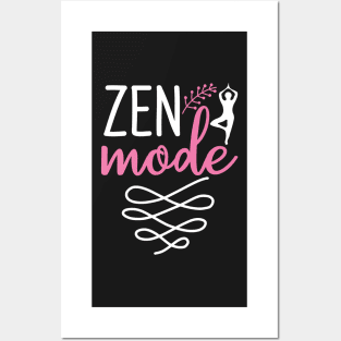 Zen Mode Yoga Quotes Posters and Art